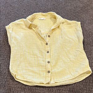 beachlunchlounge Yellow Striped Blouse